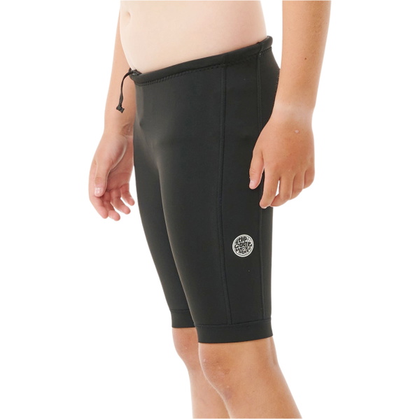 2026 Rip Curl Junior Dawn Patrol 1mm Neo Wetsuit Shorts 000BSE - Black